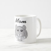 チンチラのお母さんのマグ コーヒーマグカップ (正面右)