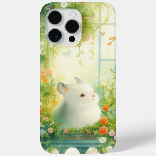 チンチラの平和な庭園リトリート Case-Mate iPhoneケース (裏面)