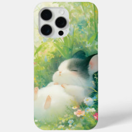 チンチラの平和な花の昼寝 iPhone 15 PRO MAXケース