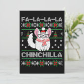チンチラの愛に対するクリスマス醜い贈り物 シーズンカード (スタンド正面)