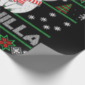 チンチラの愛に対するクリスマス醜い贈り物 ラッピングペーパー (角)