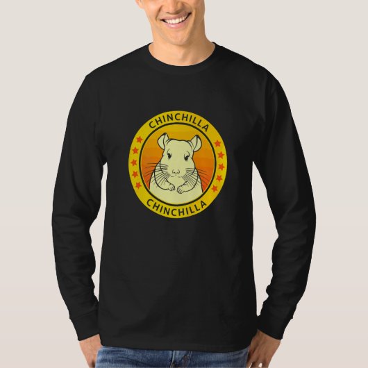 チンチラの肖像画 Tシャツ (正面)