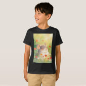 チンチラの花のオアシス Tシャツ (正面フル)