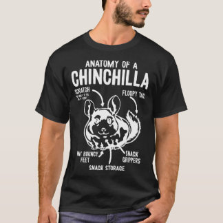 チンチラの解剖学 Tシャツ