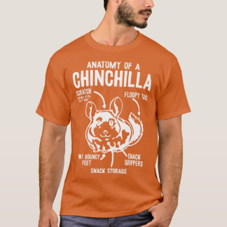チンチラの解剖学 Tシャツ
