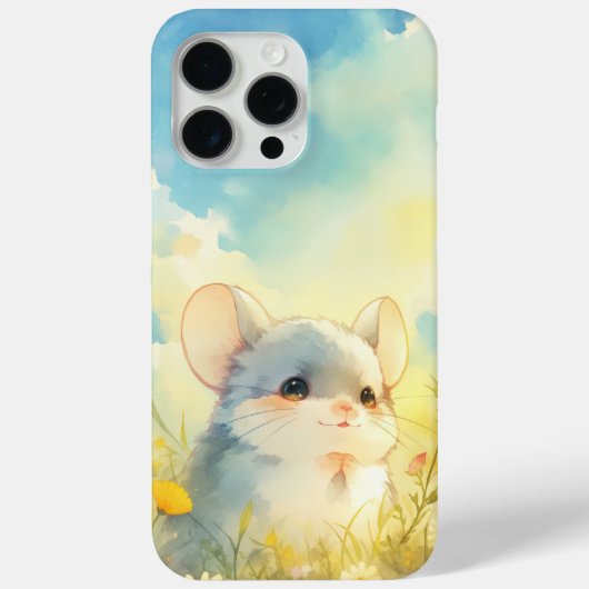 チンチラの野花の喜び Case-Mate iPhoneケース (裏面)