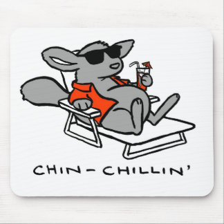 チンチラのChillinのマウスパッド マウスパッド