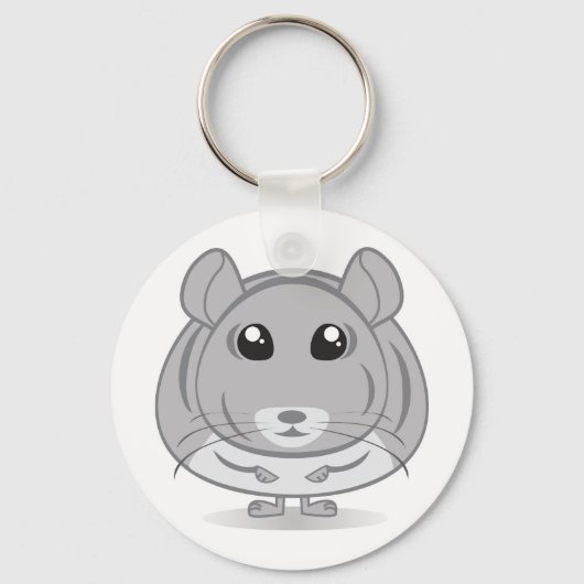 チンチラキーチェーン キーホルダー (正面)