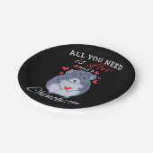 チンチラギフトおもしろいかわいいペット動物愛好家オーナー ペーパープレート (アングル)