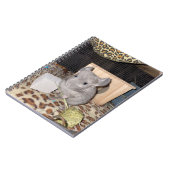 チンチラスパイラルフォトノートブック ノートブック (左側)