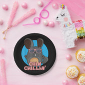 チンチラチンチリンIサングラスクールギフト ペーパープレート (パーティー)