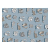 チンチラパターン テーブルクロス (正面(横))