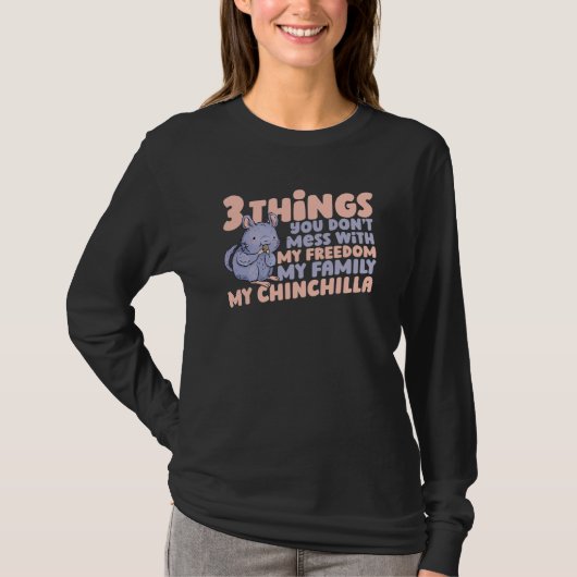 チンチラペット2 Tシャツ (正面)