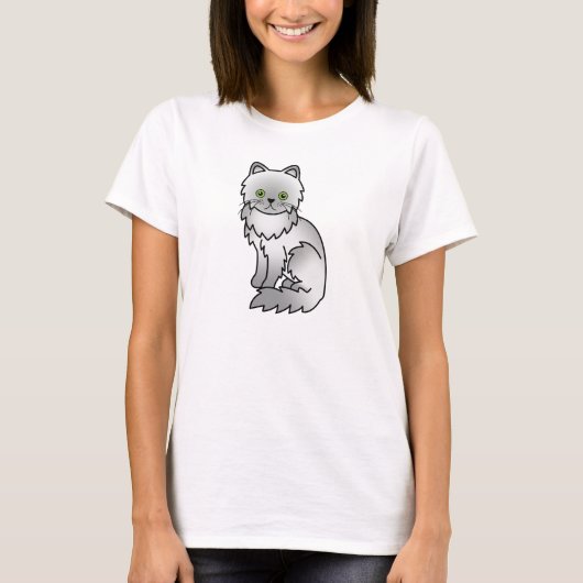 チンチラペルシャ猫 Tシャツ (正面)