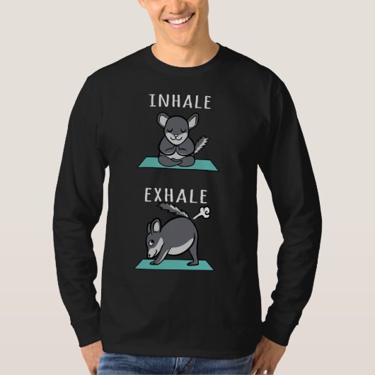 チンチラヨガインハレエクヘール Tシャツ (正面)