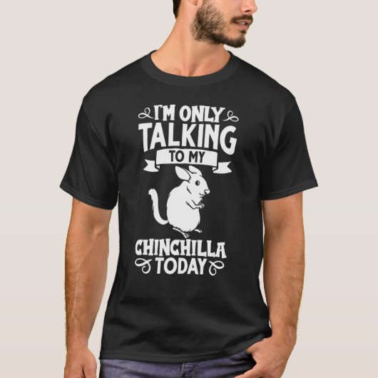 チンチラ動物のかわいいケージバス Tシャツ (正面)