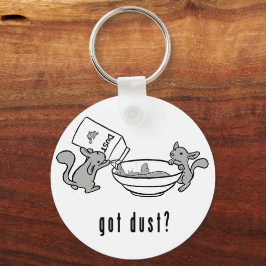 チンチラ得ダストキーチェーン キーホルダー (正面)