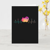 チンチラ心拍 カード (黄色い花)