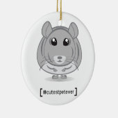 チンチラ最もかわいいペットオーナメント セラミックオーナメント (右)