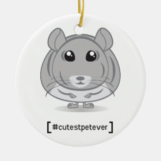 チンチラ最もかわいいペットオーナメント セラミックオーナメント