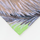 チンチラ絵画の フリースブランケット (角)