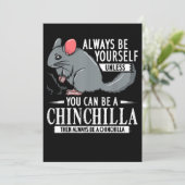 チンチラ贈り物おもしろいのかわいいペット シーズンカード (スタンド正面)