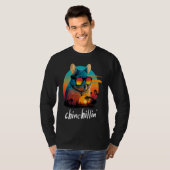 チンチリンレトロGroovy Chinchilla Tシャツ (正面フル)