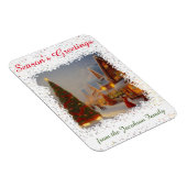 チンチージークリスマスツリーヴィレッジシーズングリーティング マグネット (右側)