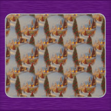 チンツィーヴィレッジクリスマスツリー雪のグローブパターン