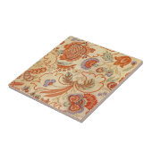 チンツペイズリーアンティークフローラルパターン タイル (側面)