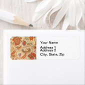 チンツペイズリーアンティークフローラルパターン ラベル (インサイチュ)