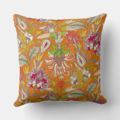 チンツポップ・アートのオレンジ クッション (裏面)