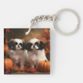 チンパピー日本の秋デライトカボチャ キーホルダー (裏面)