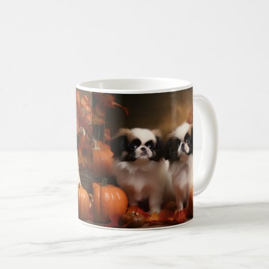 チンパピー日本の秋デライトカボチャ コーヒーマグカップ (正面右)