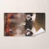 チンパピー日本の秋デライトカボチャ バスタオルセット (ハンドタオル)