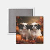 チンパピー日本の秋デライトカボチャ マグネット (正面/裏面)