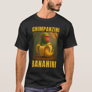 チンパンジニバナニブラインロイタリアンットミーム Tシャツ