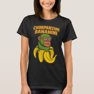 チンパンジニ バナニニ - おもしろいチンパンジーとバナナ Tシャツ