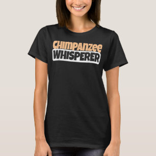 チンパンジーおもしろいウィスペラーチンパンジー Tシャツ