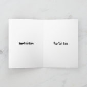 チンパンジーおもしろい顔野生生物グリーティングカード カード (内部)