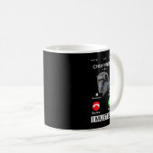 チンパンジーがアートモンキーチンパンパペ動物を呼び出している コーヒーマグカップ (正面右)