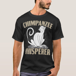 チンパンジーささやきチンパンモンキーラバーアペChimpa Tシャツ