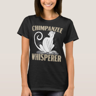 チンパンジーささやきチンパンモンキーラバーアペChimpa Tシャツ