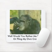 チンパンジーと喫煙問題、井戸はRath… マウスパッド (マウス)