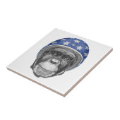 チンパンジーのオートバイのライダー タイル (側面)