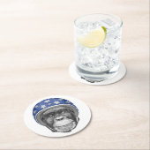 チンパンジーのオートバイのライダー ラウンドペーパーコースター (インサイチュ)