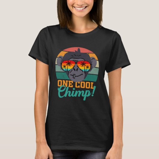 チンパンジーのギフト男性の女性の子供たち男の子の子供 Tシャツ (正面)