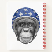 チンパンジーのバイク乗り ノートブック (裏面)