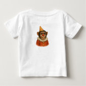 チンパンジーのピエロ チェスター ベビーTシャツ (裏面)