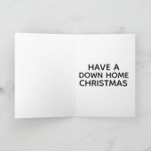 チンパンジーのユーモアあふれるクリスマスカード カード (内部)